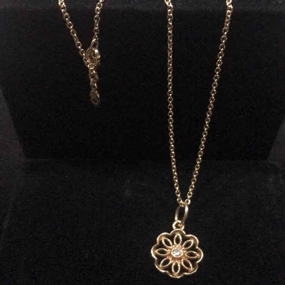 Pandora 14kt Gold and Diamond Necklace - Picture 3 of 6